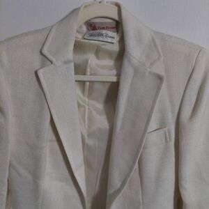 Evan Picone Cream Men's Blazer - Classic Tailored Style